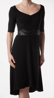 Tango-Wendekleid „Die Traditionelle“  schwarz & silber