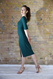 Tango Kleid „Die Vornehme“ tannengrün