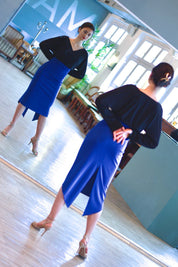 Kimono-Tango-Top „Die Gelassene“ schwarz
