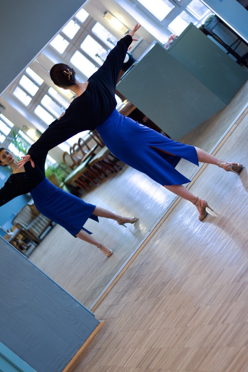 Kimono-Tango-Top „Die Gelassene“ schwarz