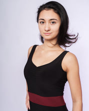Tango-Wendekleid „Die Romantische“ schwarz & Kirsche