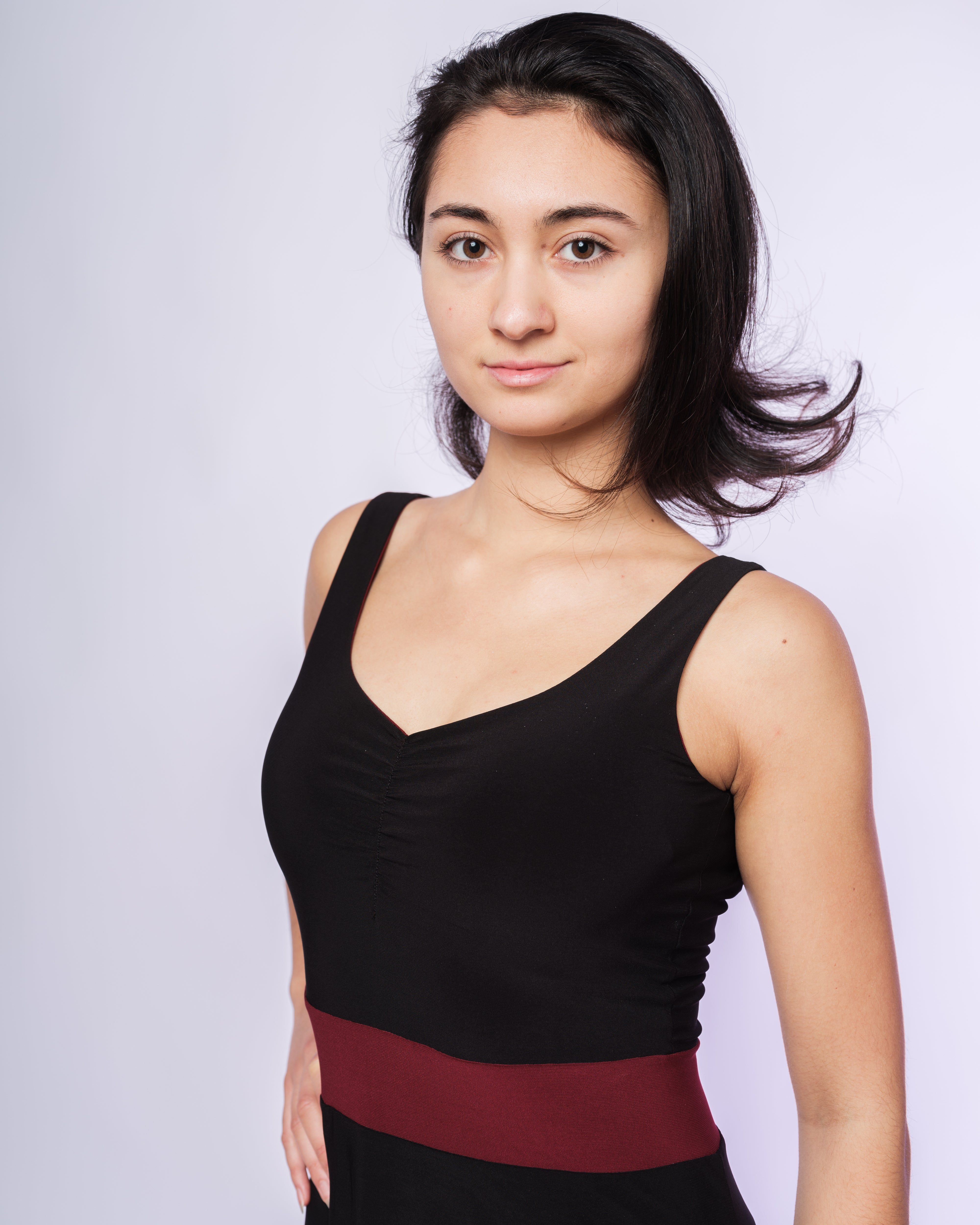 Tango-Wendekleid „Die Romantische“ schwarz & Kirsche
