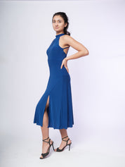 Tango Kleid "Die Sentimentale" blau
