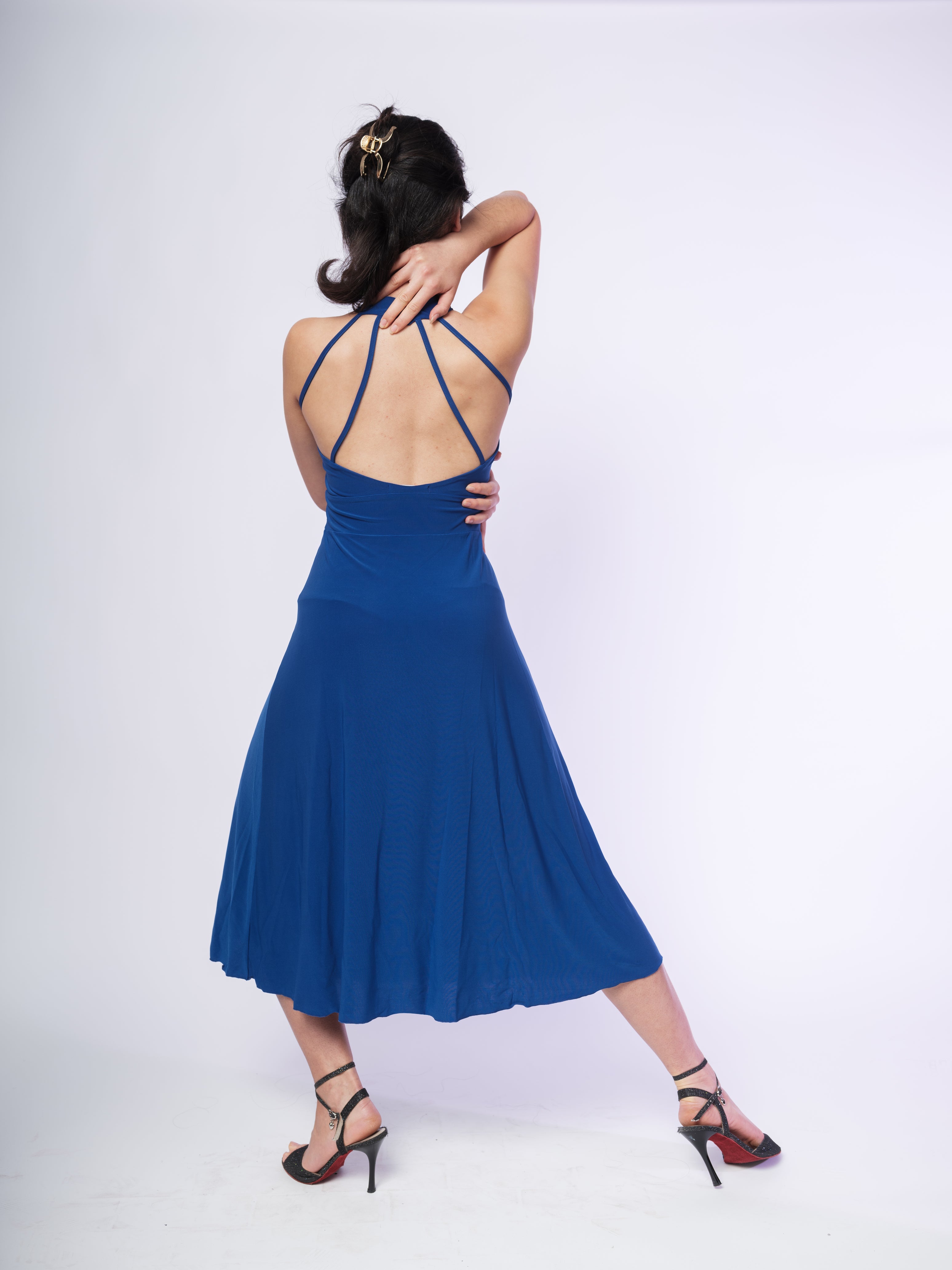 Tango Kleid "Die Sentimentale" blau