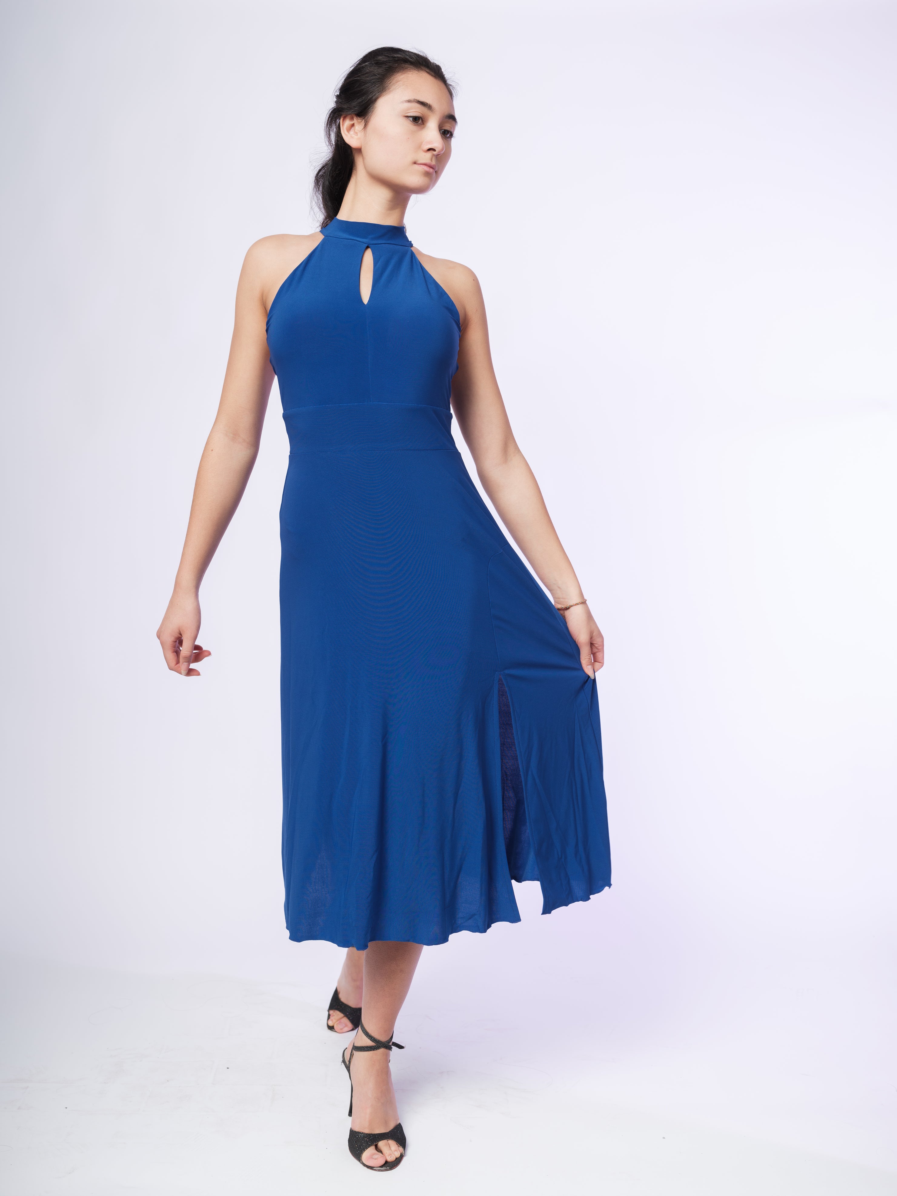 Tango Kleid "Die Sentimentale" blau