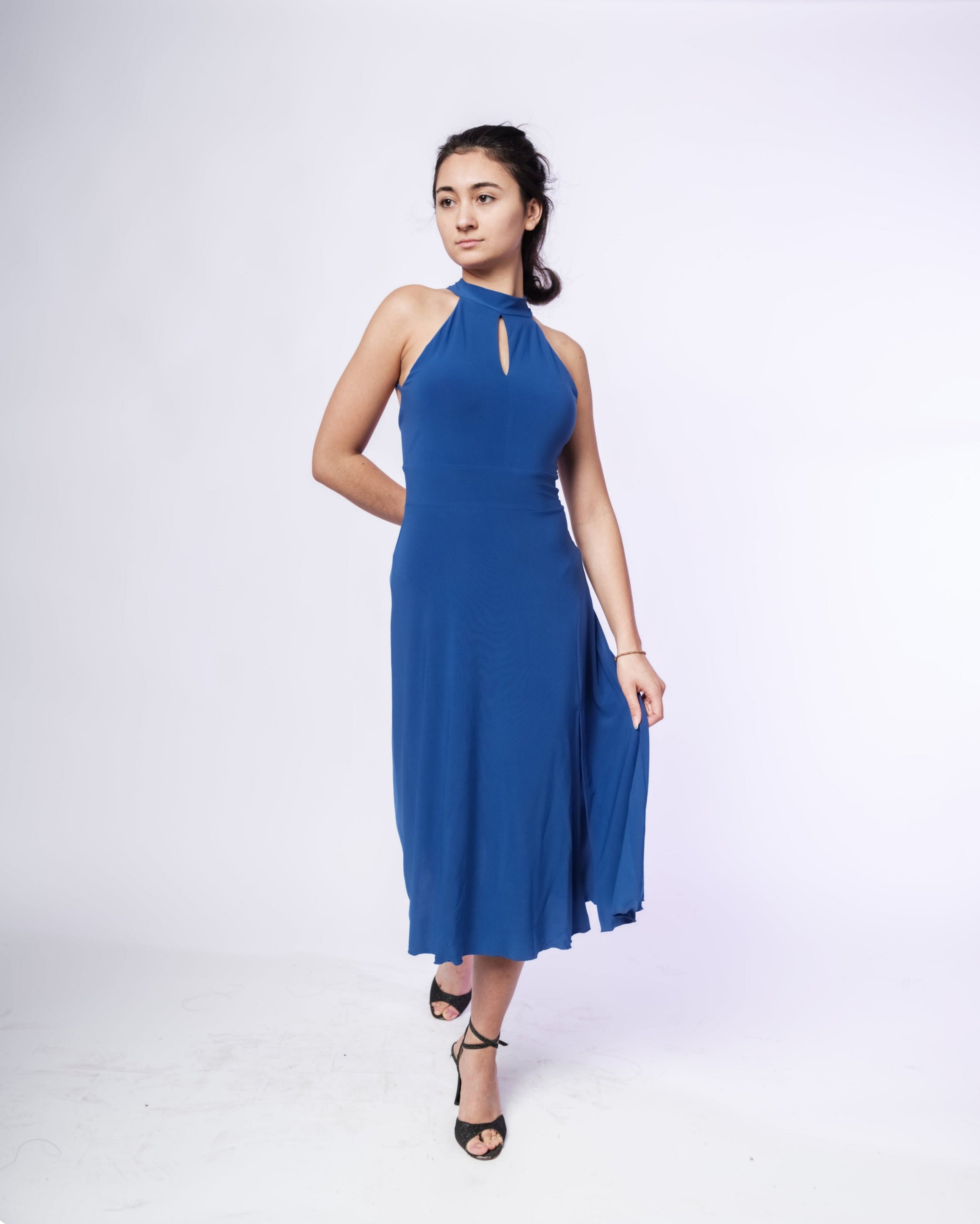 Tango Kleid "Die Sentimentale" blau