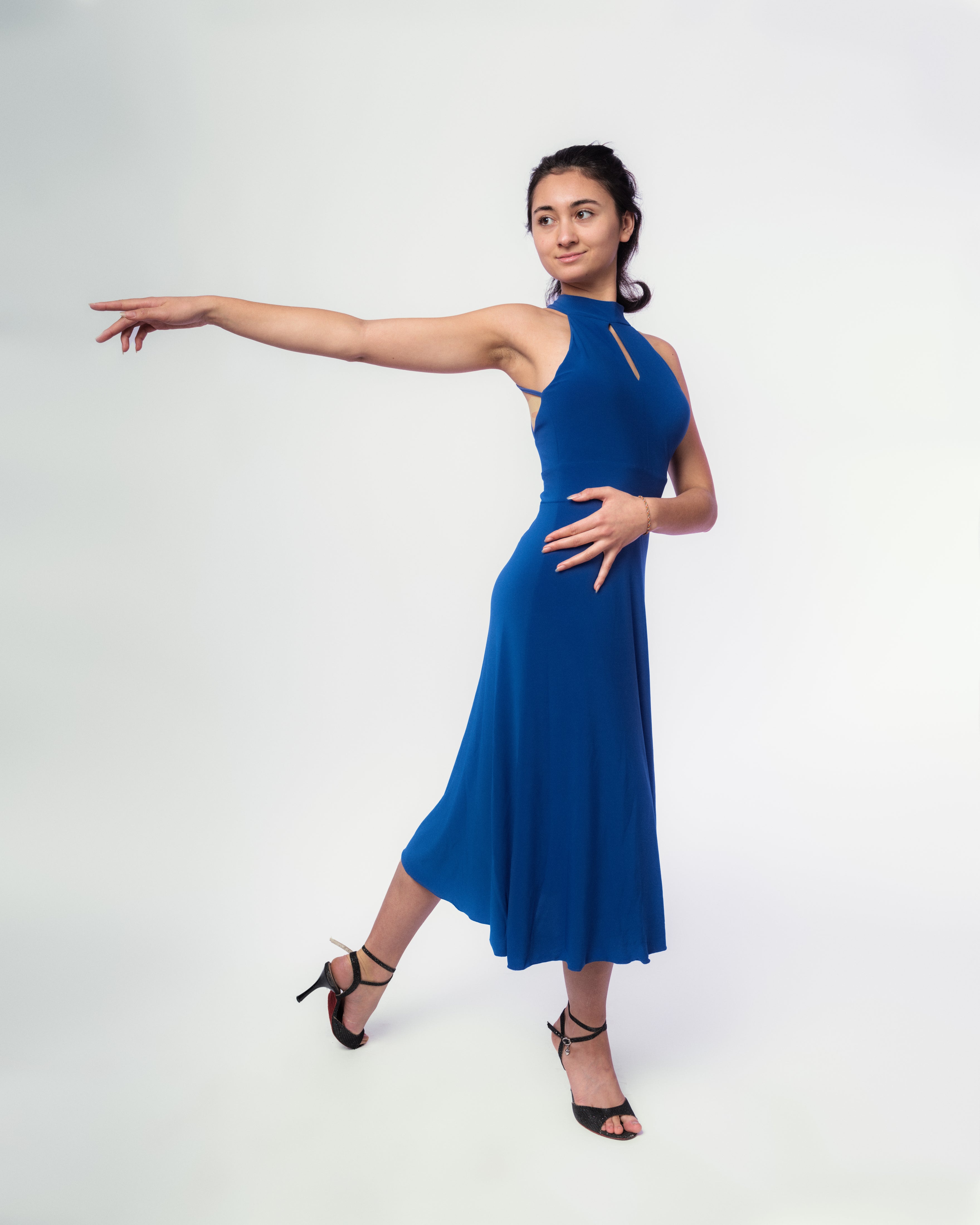 Tango Kleid "Die Sentimentale" blau