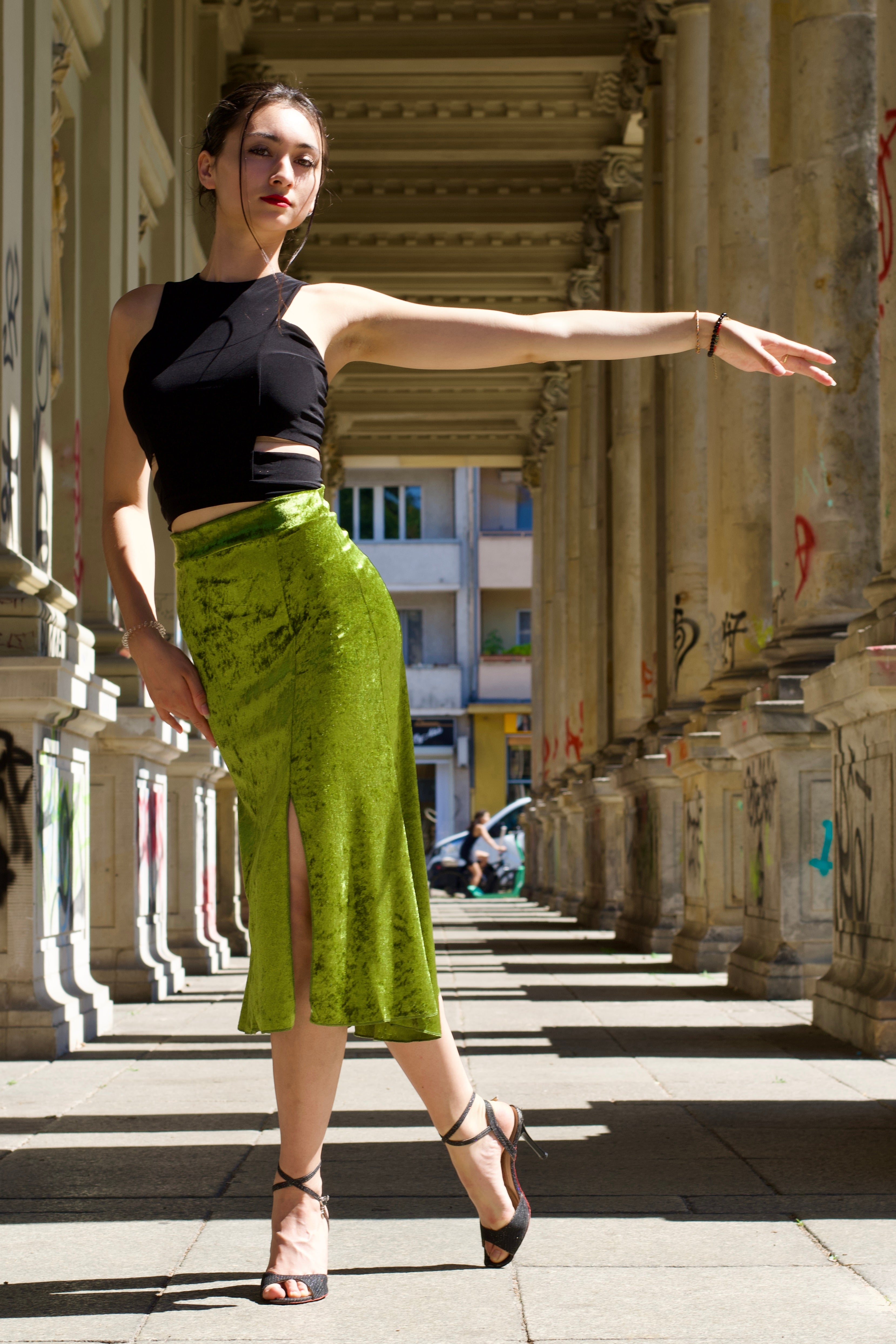 Tango Top "Die Moderne" schwarz