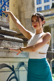 Tango Top „Die Moderne “weiß