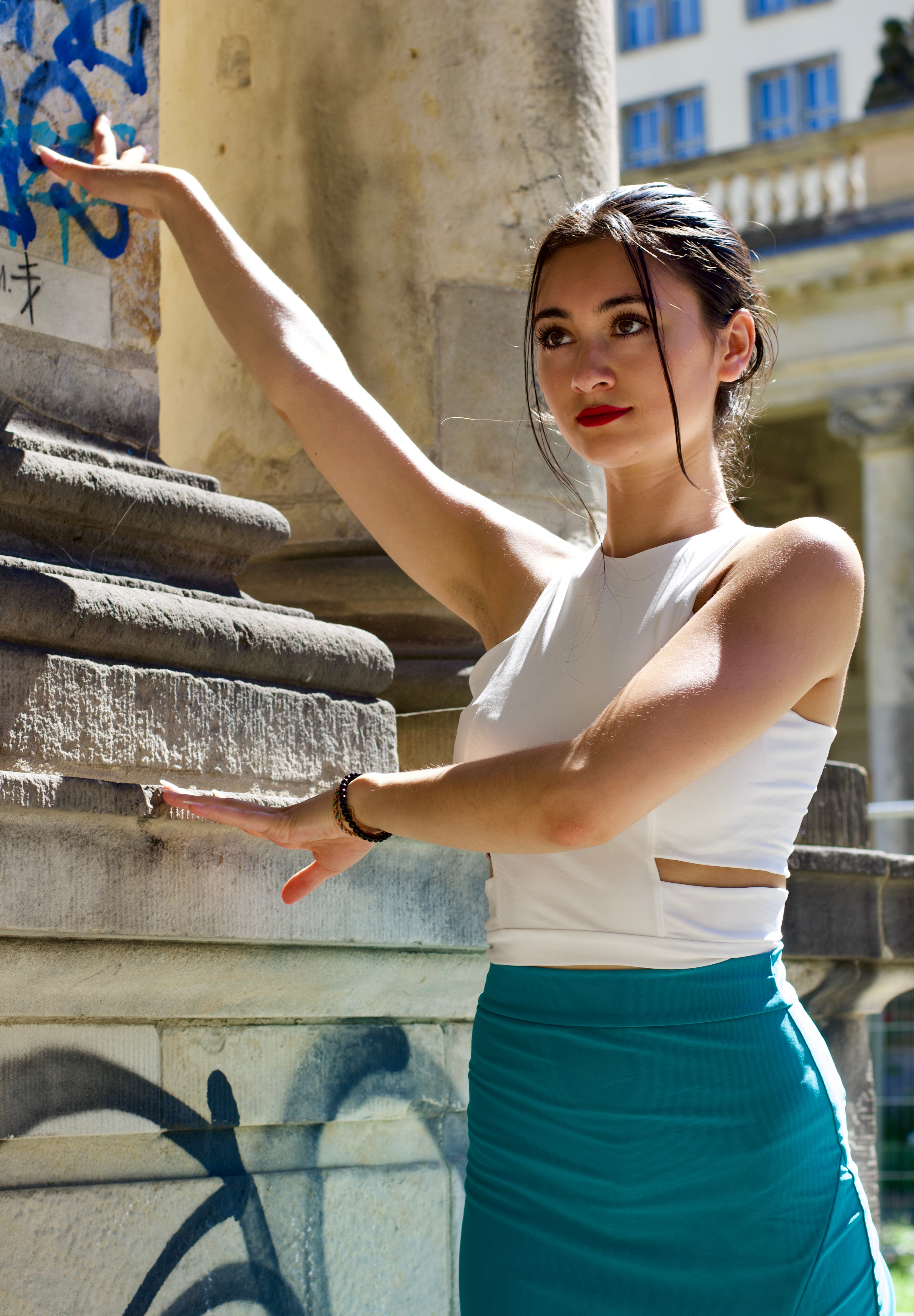 Tango Top „Die Moderne “weiß