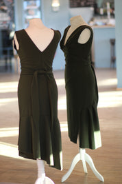 Tango Kleid „Die Verspielte“ olivgrün