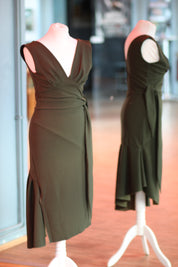 Tango Kleid „Die Verspielte“ olivgrün