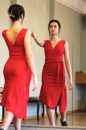 Tango Kleid „Die Verspielte“ chilirot