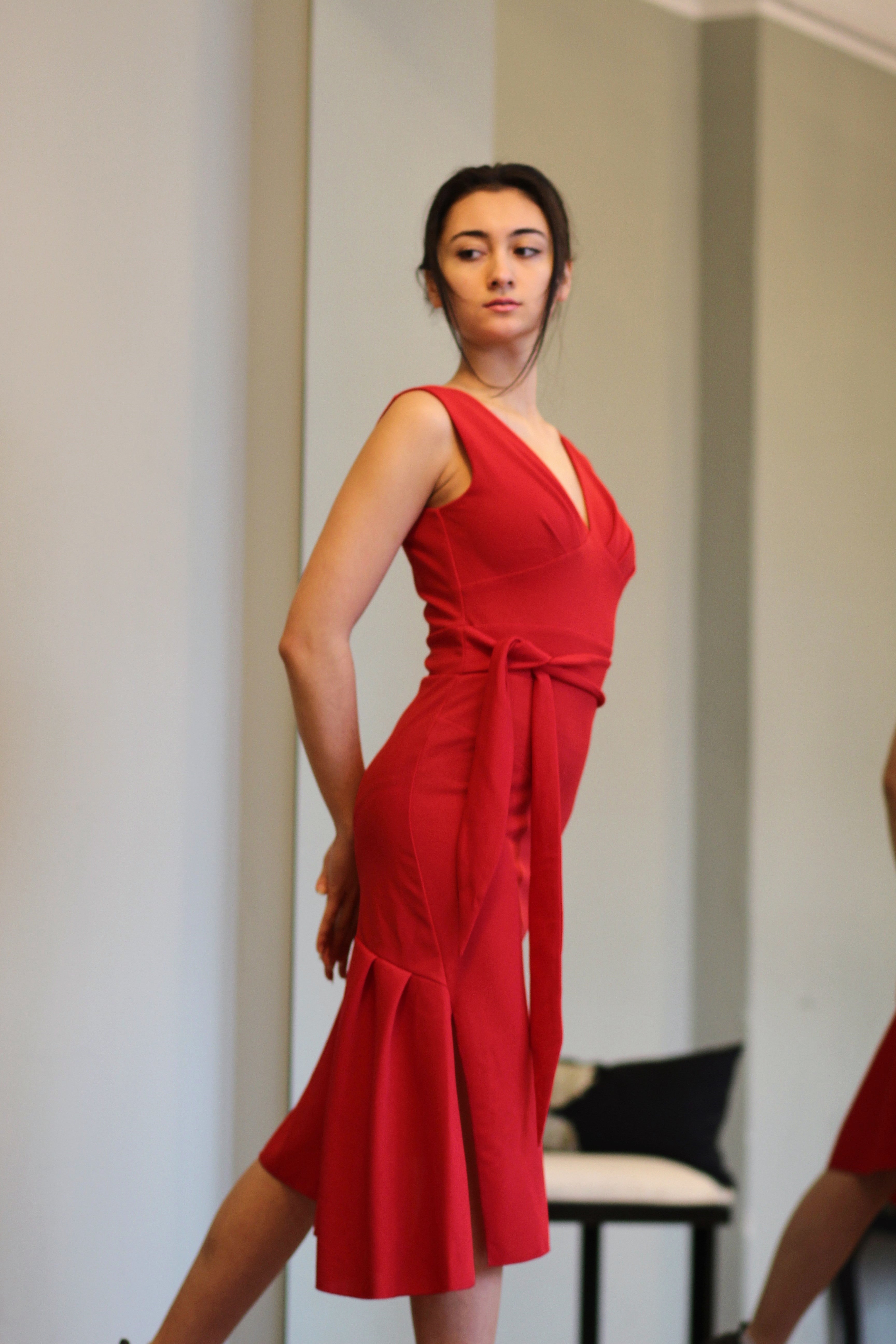 Tango Kleid „Die Verspielte“ chilirot