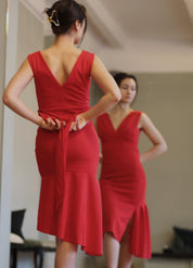 Tango Kleid „Die Verspielte“ chilirot