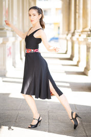 Tango-Wendekleid „The Romantische“ verrücktes Rot&classy black
