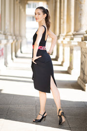 Tango-Wendekleid „The Romantische“ verrücktes Rot&classy black