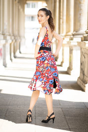 Tango-Wendekleid „The Romantische“ verrücktes Rot&classy black