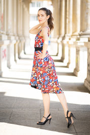 Tango-Wendekleid „The Romantische“ verrücktes Rot&classy black