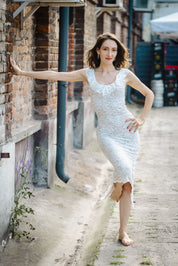 Lace Tango Dress "The Sophisticated" - black/white