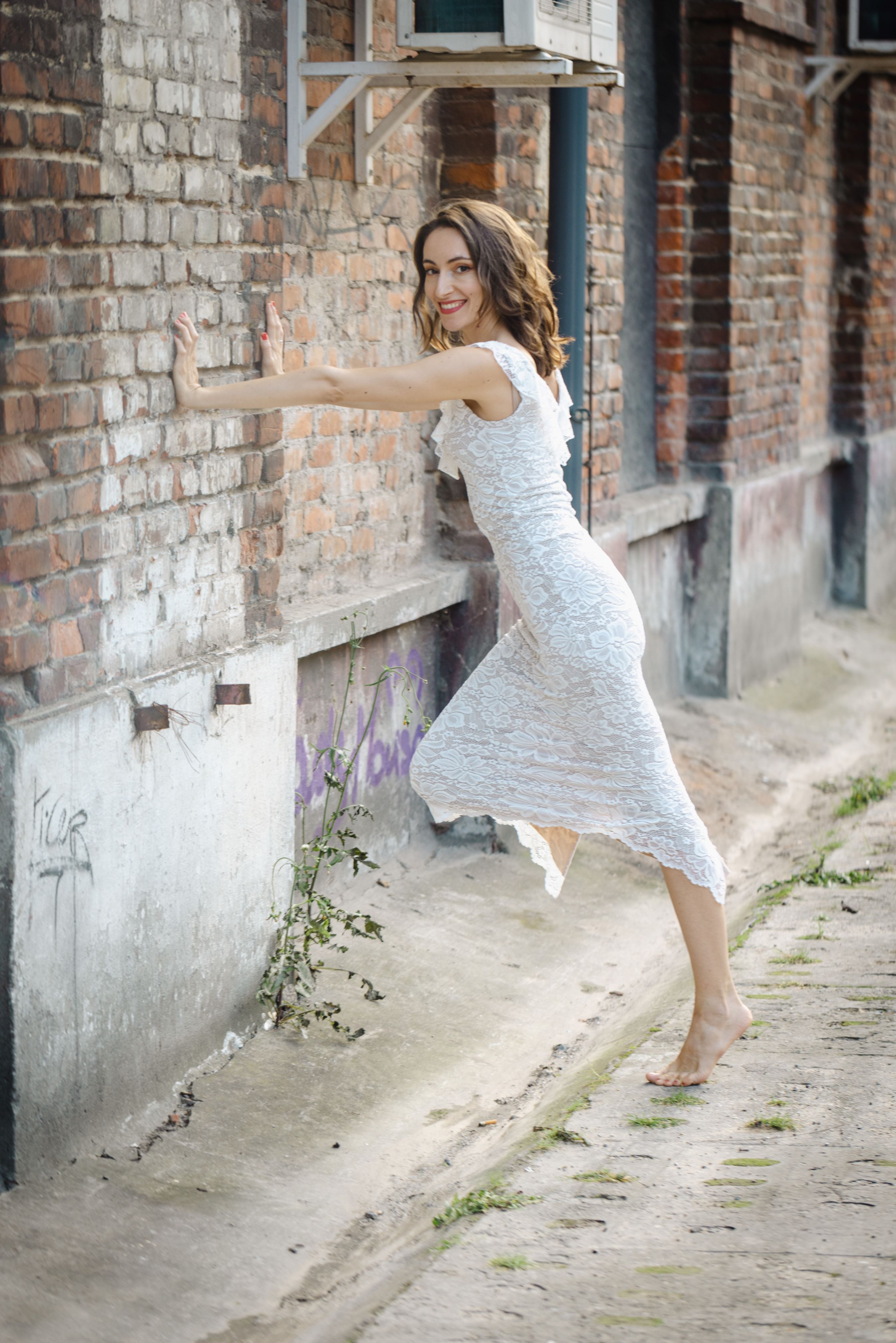 Lace Tango Dress "The Sophisticated" - black/white