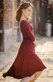 Reversible Tango Dress "The Traditional" black & cherry