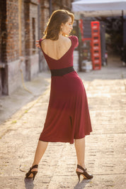 Reversible Tango Dress "The Traditional" black & cherry