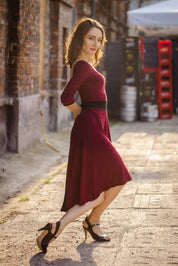 Reversible Tango Dress "The Traditional" black & cherry
