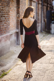Reversible Tango Dress "The Traditional" black & cherry