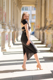 High waist tango skirt "The Confident" black/red/blue